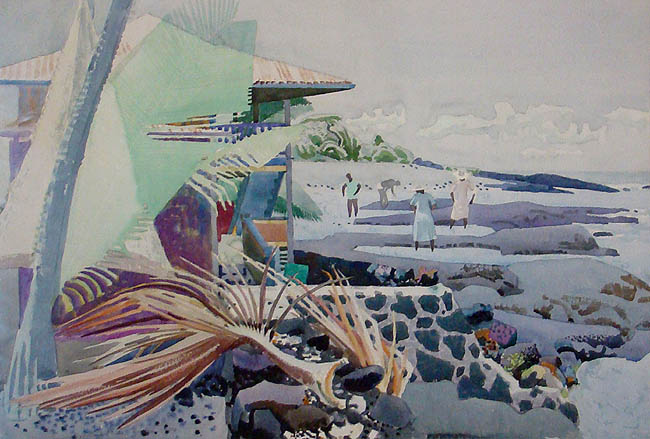 Millard Sheets - Afternoon, Hookena Beach, Hawaii