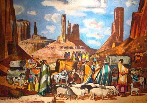 Millard Sheets - Navajos
